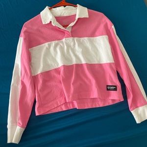 JUSTICE - girls size 14 - athletic cropped polo shirt